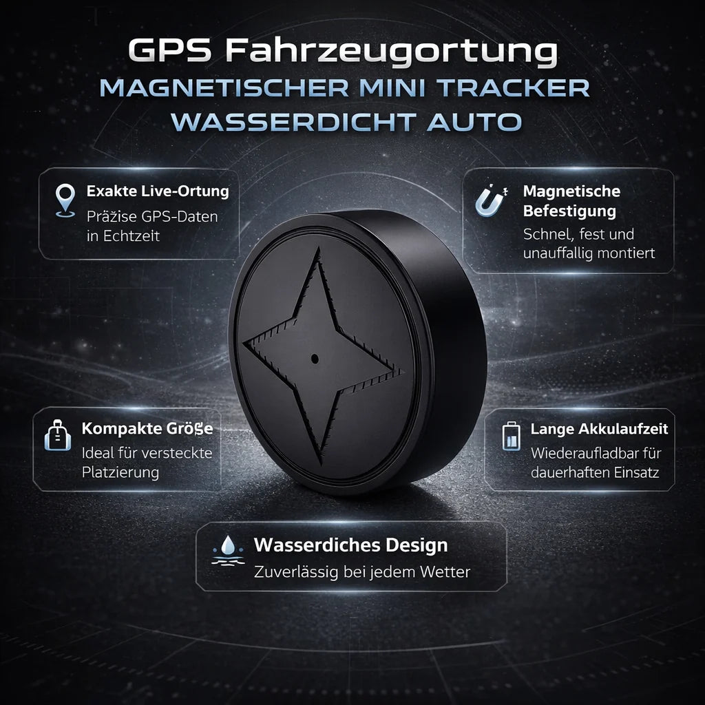 Vehicle GPS Tracker Real-Time Magnetic Mount Waterproof