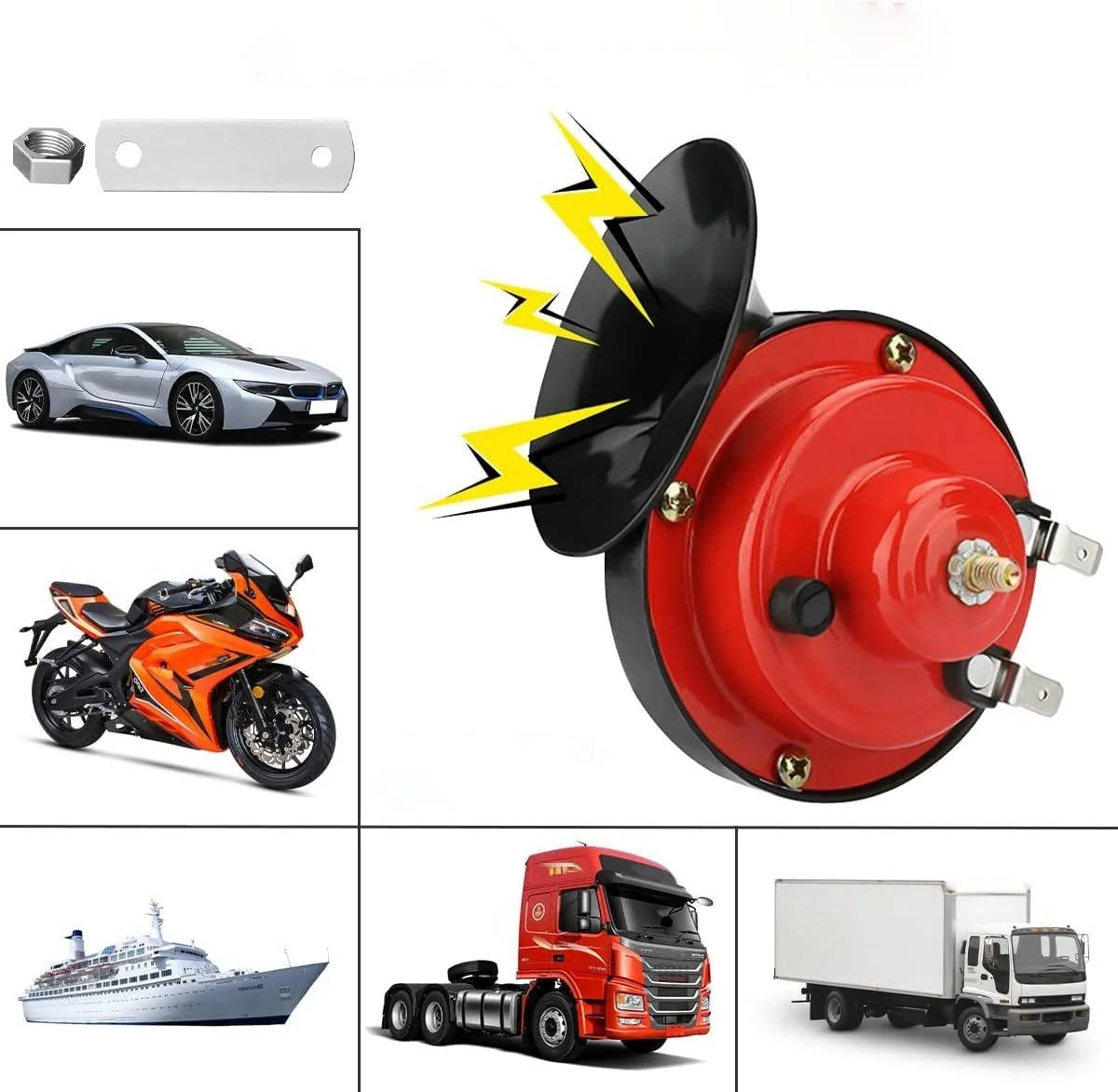 Vehicle Horn Dual-Tone & High-Projection 12V