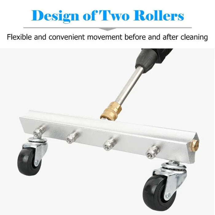 Vehicle Undercarriage Cleaner Stainless Steel High-Pressure Dual Roller