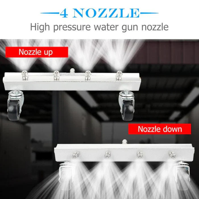 Vehicle Undercarriage Cleaner Stainless Steel High-Pressure Dual Roller