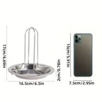 Vertical Chicken Roasting Rack Stainless Steel Foldable Drip Tray