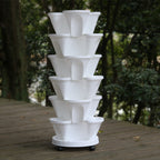 Vertical Garden Planter Hydroponic Space-Saving Flow-Through Drainage