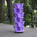 Vertical Garden Planter Hydroponic Space-Saving Flow-Through Drainage