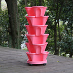 Vertical Garden Planter Hydroponic Space-Saving Flow-Through Drainage