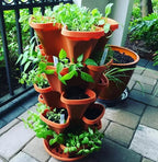 Vertical Garden Planter Hydroponic Space-Saving Flow-Through Drainage
