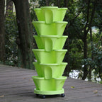 Vertical Garden Planter Hydroponic Space-Saving Flow-Through Drainage