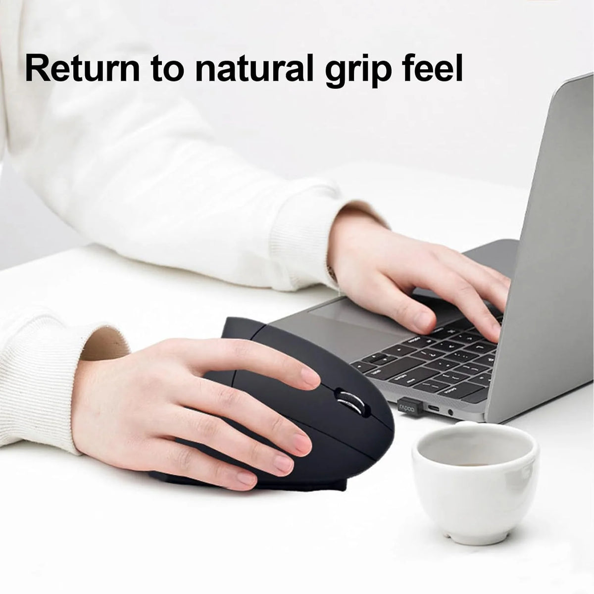 Vertical Mouse Ergonomic Rechargeable Wireless & USB