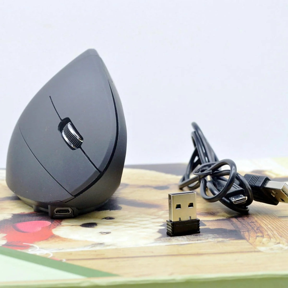 Vertical Mouse Ergonomic Rechargeable Wireless & USB