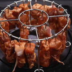 Vertical Skewer Rack Stainless Steel Detachable 24 Skewers