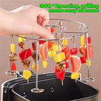 Vertical Skewer Rack Stainless Steel Detachable 24 Skewers