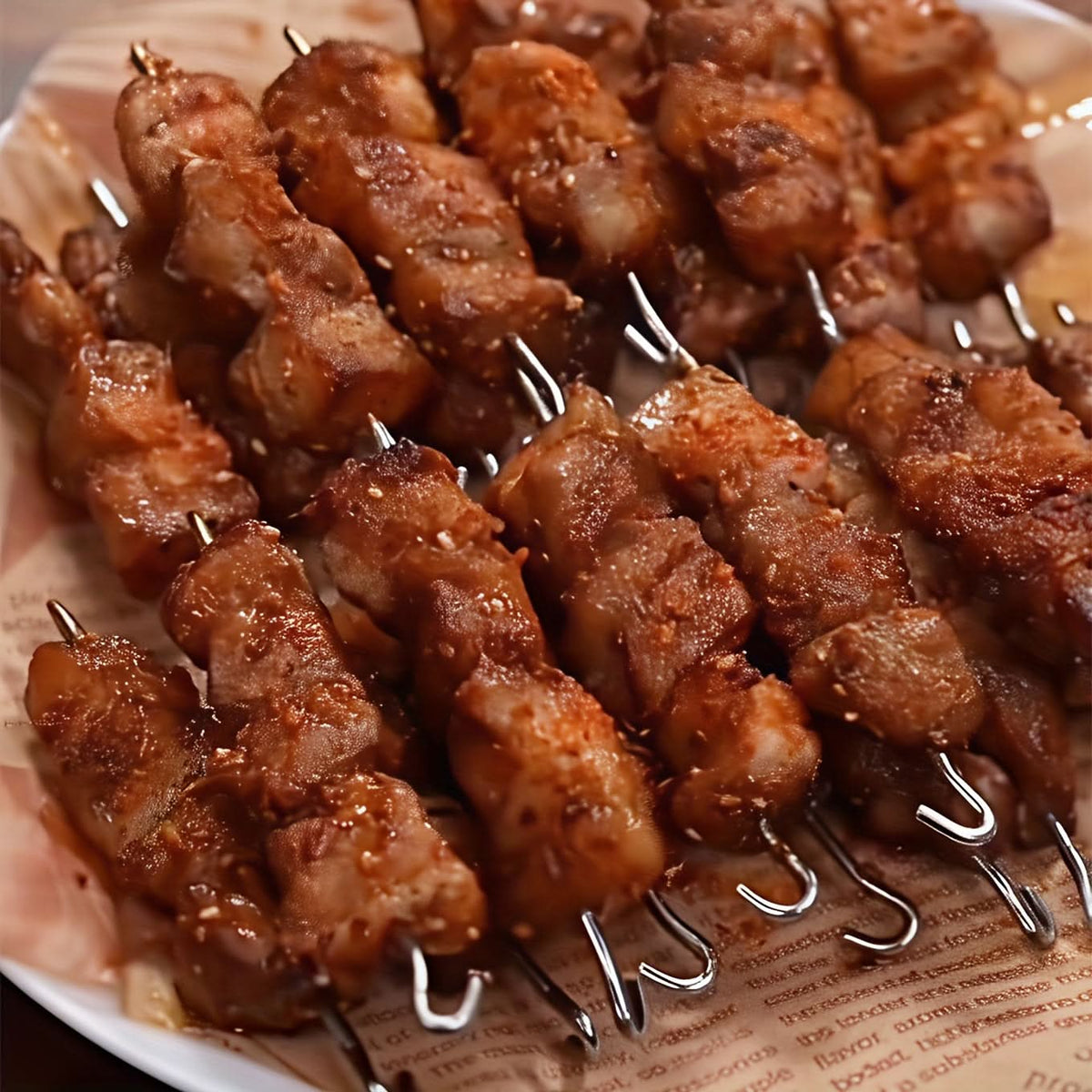 Vertical Skewer Rack Stainless Steel Detachable 24 Skewers