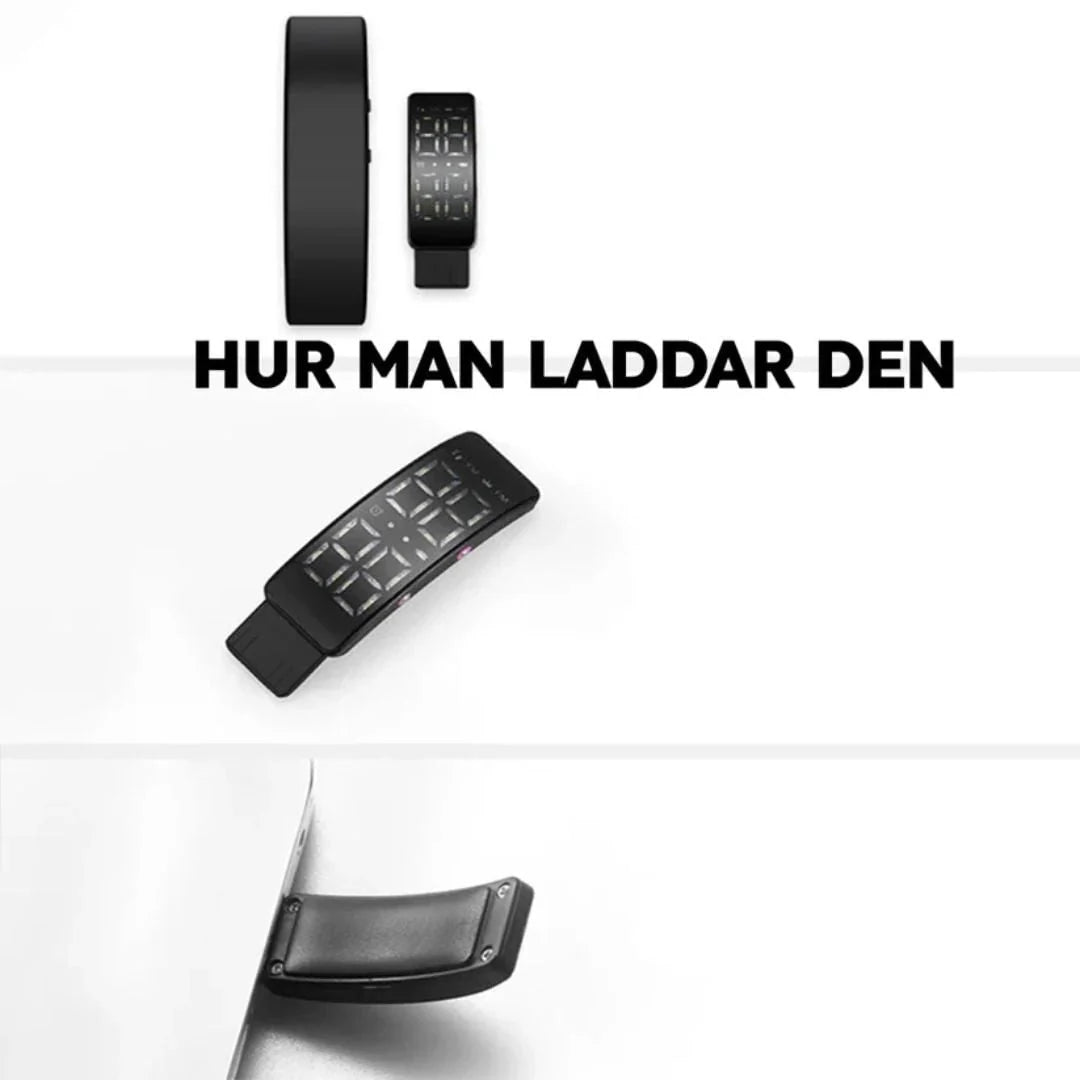 Vibrating Alarm Wristband Silent Vibration LED Display USB Rechargeable