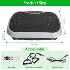 Vibration Plate 120 Speed Settings Remote & Resistance Bands