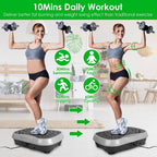 Vibration Plate 120 Speed Settings Remote & Resistance Bands