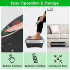 Vibration Plate 120 Speed Settings Remote & Resistance Bands