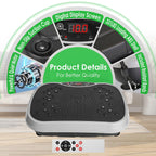 Vibration Plate 120 Speed Settings Remote & Resistance Bands