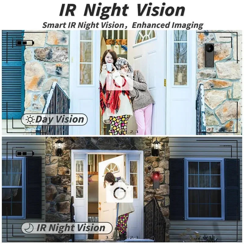 Video Doorbell Camera 1080P HD AI Detection Battery-Powered