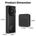 Video Doorbell Camera 1080P HD AI Detection Battery-Powered