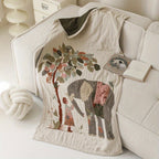 Vintage Floral 100% Cotton Bath Towel Blanket