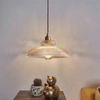 Vintage Green Glass Dimmable Pendant Light (LED Bulb Included)
