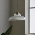 Vintage Green Glass Dimmable Pendant Light (LED Bulb Included)