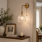 Vintage-Inspired Copper & Glass Wall Sconce (50,000-Hour Lifespan)