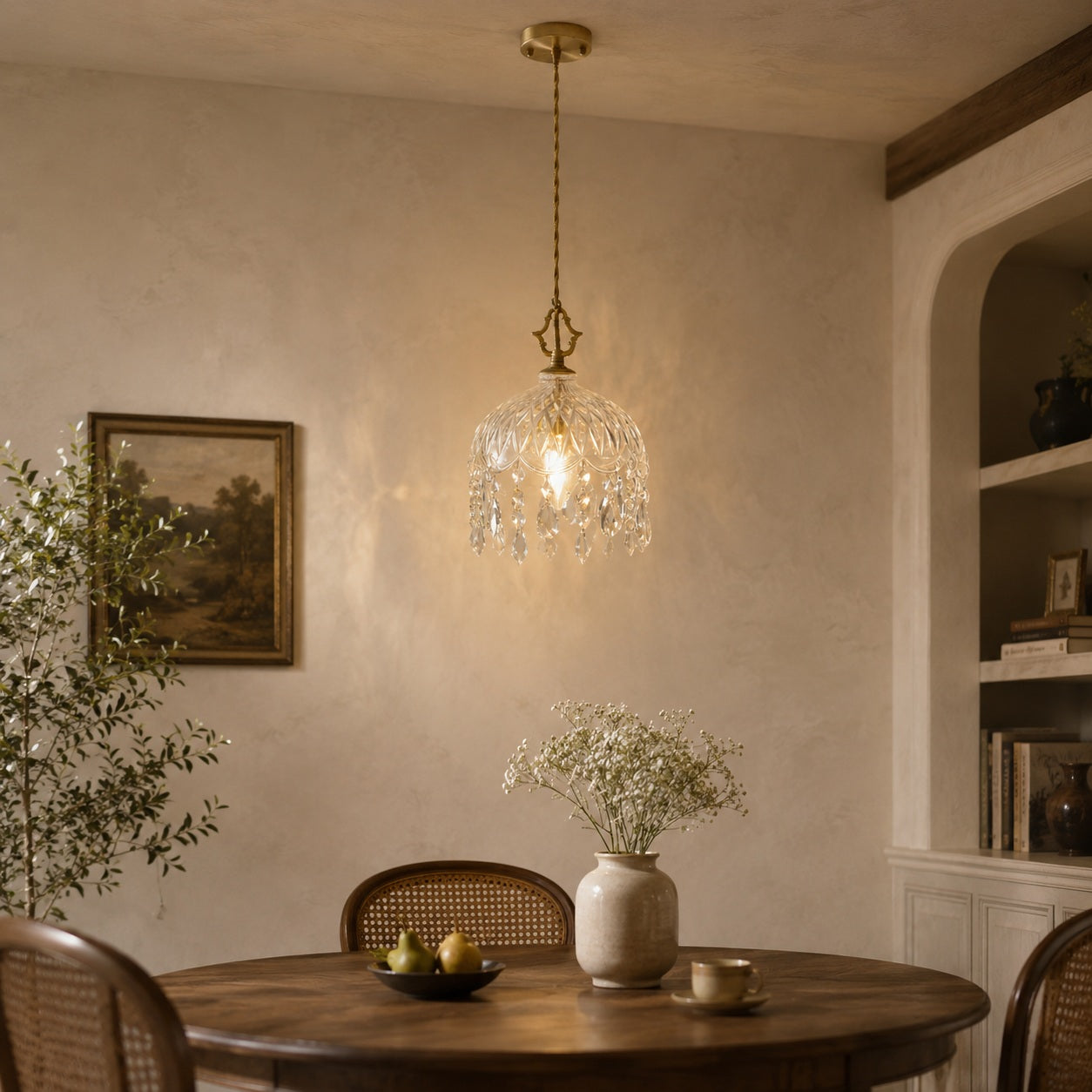 Vintage-Inspired Copper & Glass Wall Sconce (50,000-Hour Lifespan)