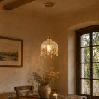 Vintage-Inspired Copper & Glass Wall Sconce (50,000-Hour Lifespan)
