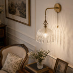 Vintage-Inspired Copper & Glass Wall Sconce (50,000-Hour Lifespan)