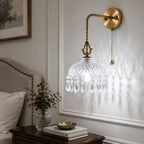 Vintage-Inspired Copper & Glass Wall Sconce (50,000-Hour Lifespan)