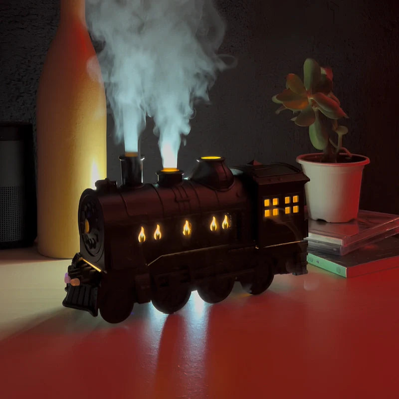 Vintage Locomotive USB-Powered Aromatherapy Humidifier (300ml)