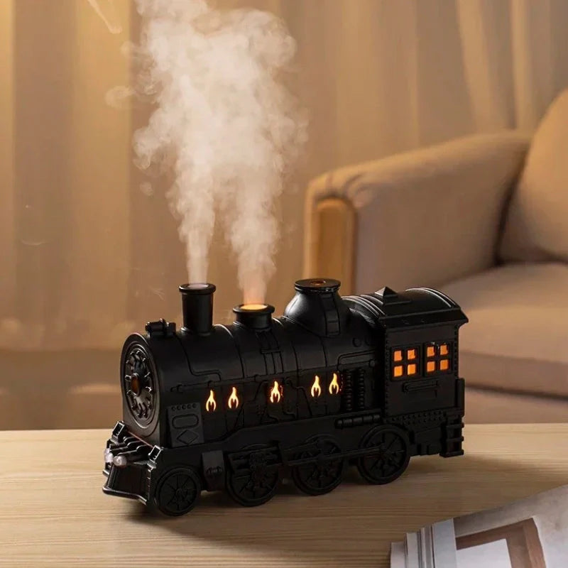 Vintage Locomotive USB-Powered Aromatherapy Humidifier (300ml)