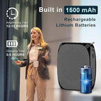 Voice Amplifier Clip-On Gooseneck Mic & Noise Reduction