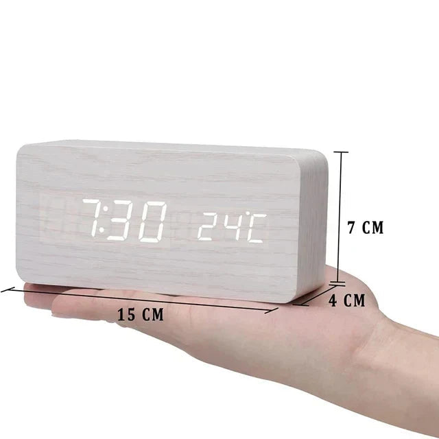 Voice-Control LED Alarm Clock (Temperature Display)
