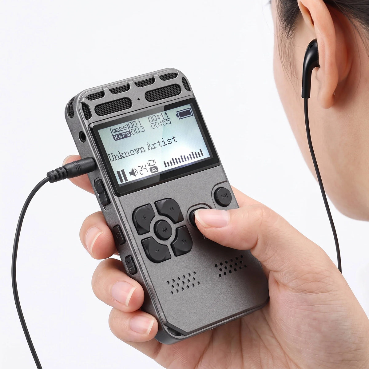 Voice Recorder 72-Hour Recording Expandable Storage