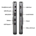 Voice Recorder 72-Hour Recording Expandable Storage