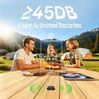 Voice Recorder Voice-Activated AI Noise Reduction 128GB