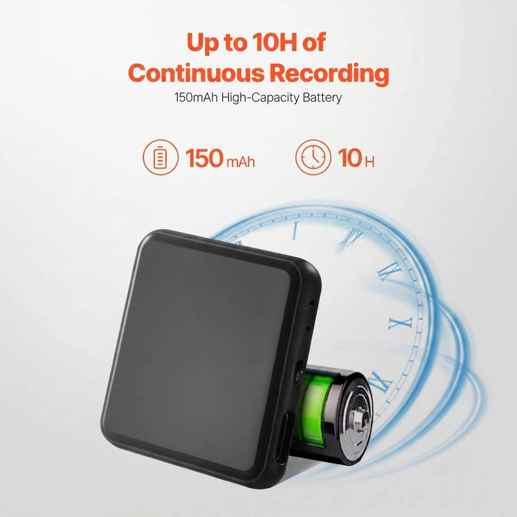 Voice Recorder Voice-Activated AI Noise Reduction 128GB