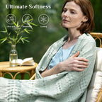 Waffle Blanket Cooling Cotton & Bamboo Blend