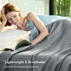 Waffle Blanket Cooling Cotton & Bamboo Blend