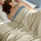 Waffle Blanket Cooling Cotton & Bamboo Blend