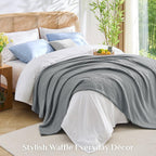 Waffle Blanket Cooling Cotton & Bamboo Blend