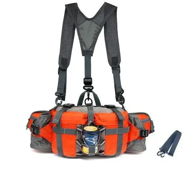 Waist Bag Adjustable Strap & Multiple Zippered Pockets