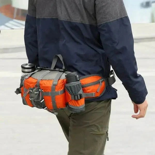 Waist Bag Adjustable Strap & Multiple Zippered Pockets