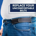 Waist Belt Buckle-Free Elastic Comfort Fit