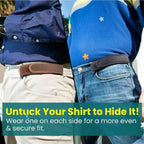Waist Belt Buckle-Free Elastic Comfort Fit