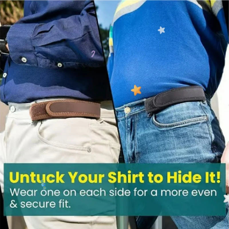 Waist Belt Buckle-Free Elastic Comfort Fit