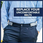 Waist Belt Buckle-Free Elastic Comfort Fit