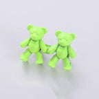 Waist Clip Adjustable Metal Bear Motif