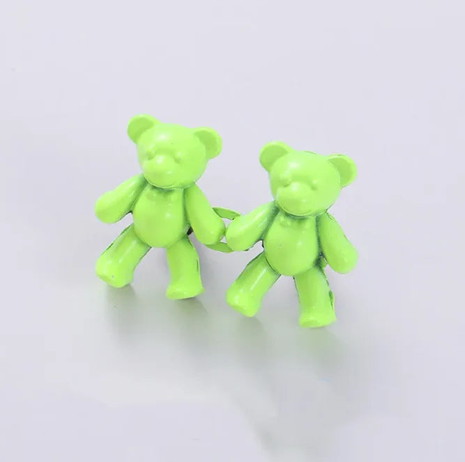 Waist Clip Adjustable Metal Bear Motif